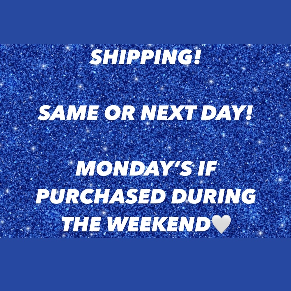 💙SAME OR NEXT DAY SHIPPING! IF IT IS A WEEKEND IT WILL SHIP OUT ON MONDAY💙